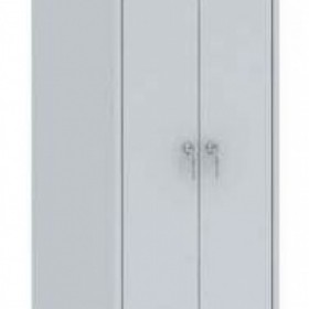 Двухсекционный металлический шкаф для одежды шрм - ак/500