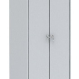 Двухсекционный металлический шкаф для одежды шрм - ак/800