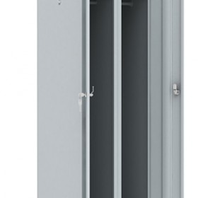 Двухсекционный металлический шкаф для одежды шрм - 22