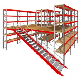 Стеллаж мезонинный складской