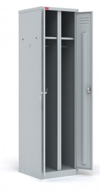 Двухсекционный металлический шкаф для одежды шрм - 22