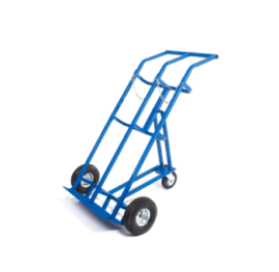 Тележка для баллонов ГБ-2 газовых, 2 баллона (2 колеса d 200мм, 1 пов.колесо d 160мм лит.рез)