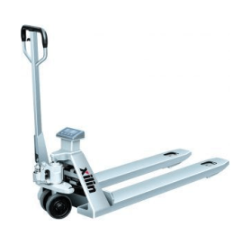 Тележка гидравлическая 2000 кг 1150 мм XILIN BFC6-7S с весами нержавеющая сталь (нейлоновые колеса)