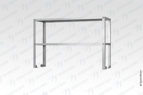 Полка-надстройка настольная ПННн - 600*300*800 "Norma Inox", нерж., 2 уровня для конд. столов Полка-надстройка настольная ПННн - 600*300*800 "Norma Inox", нерж., 2 уровня для конд. столов